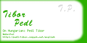 tibor pedl business card